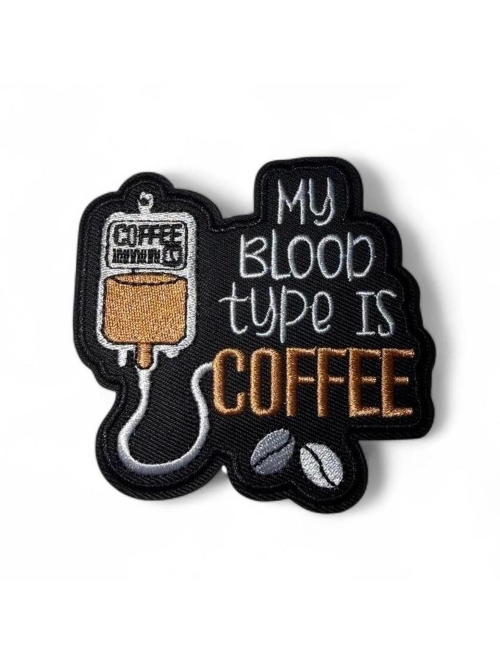 Coffee Blood Type IRON ON Patch My blood type is coffee #coffee #patch